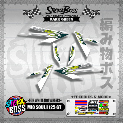 MIO SOUL I 125 GT DECALS ( FOR WHITE HOTWHEELS )【WITH FREEBIES】