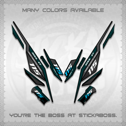 MIO SOUL I 115 GT INDO DECALS (0002 DESIGN)STICKER DECALS By STICKABOSS