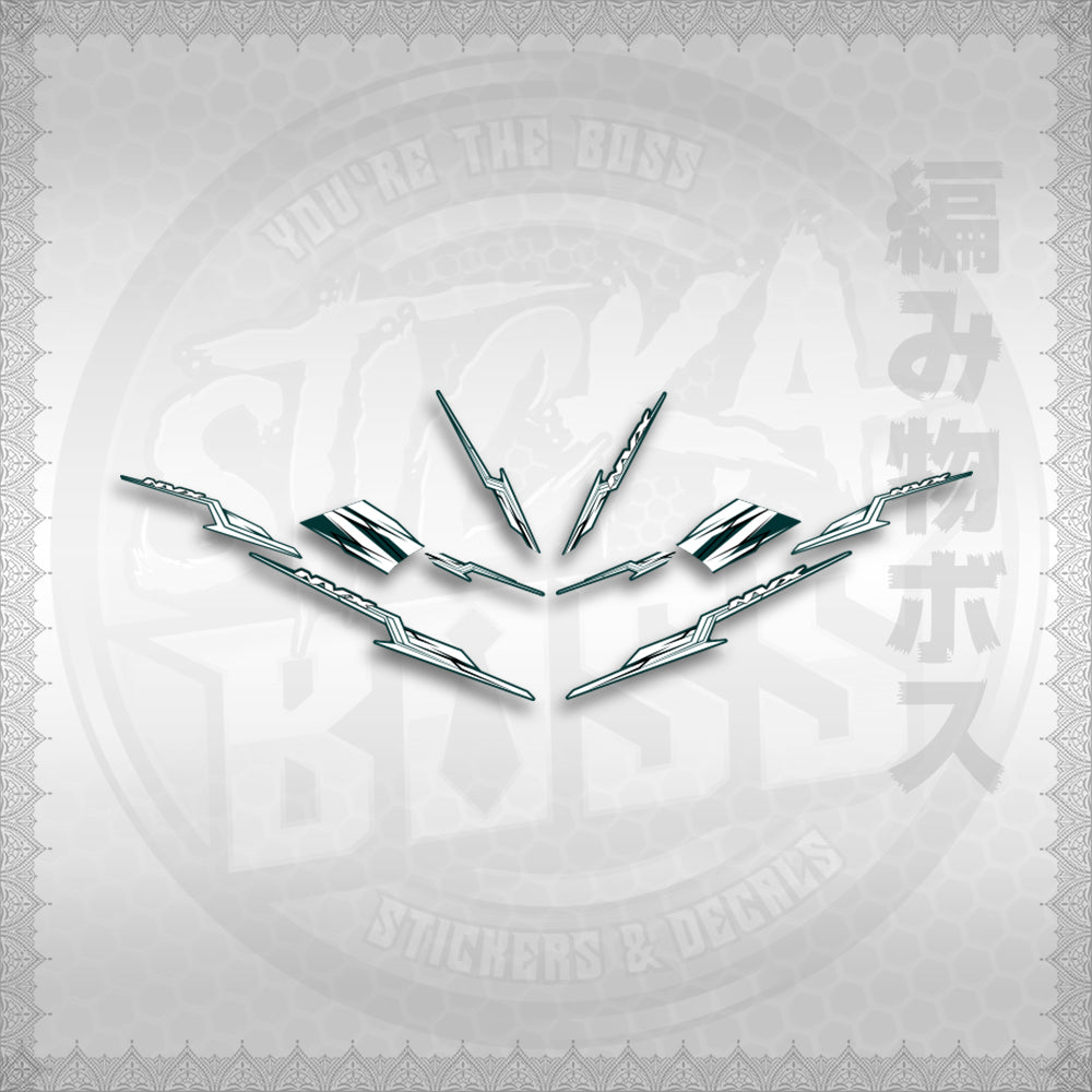 STICKER DECALS for AEROX 155 V1 THAI (AV1STOLTHST) By STICKABOSS (SOFIE LAMINATED WATERP