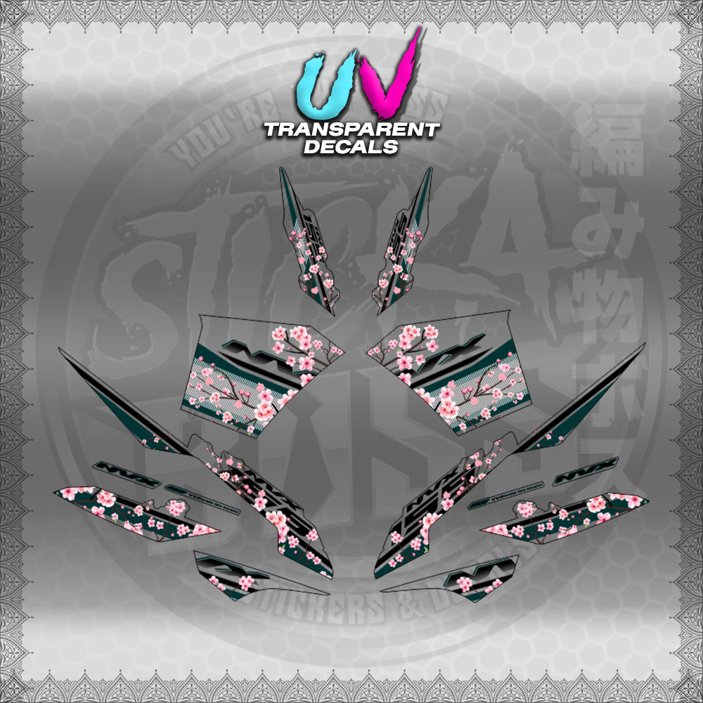 【PREMIUM UV PRINT】TRANSPARENT AEROX V3 ALPHA TURBO INDO-MALAYSIAN (AV3SAIN)【WITH FREEBIES】