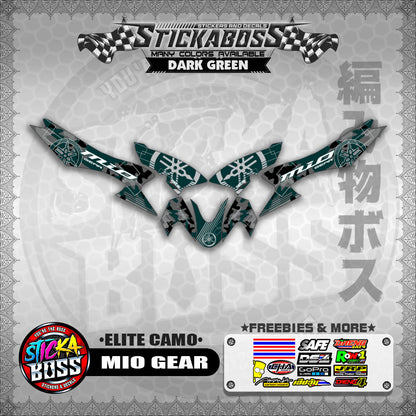 MIO GEAR STICKER DECALS ( ELITE CAMO )【WITH FREEBIES】