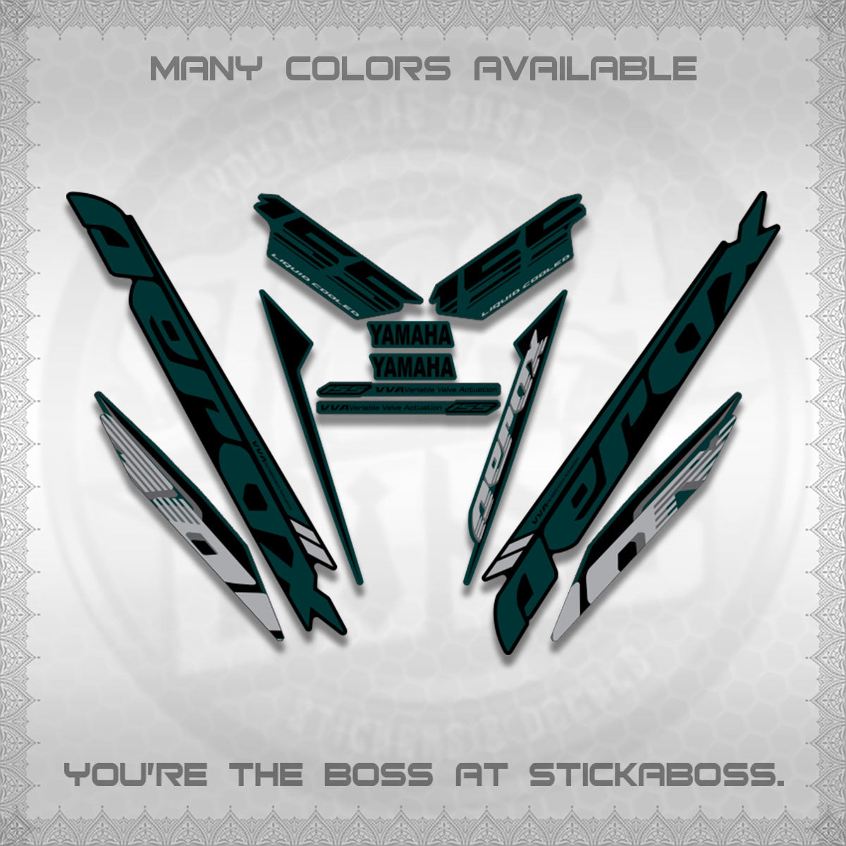 AEROX V3 STOCK STRIPING DECALS (SP EDITION)STICKER DECALS By STICKABOSS
