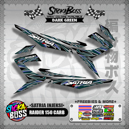 RAIDER 150 CARB DECALS ( SATRIA INJEKSI )【WITH FREEBIES】