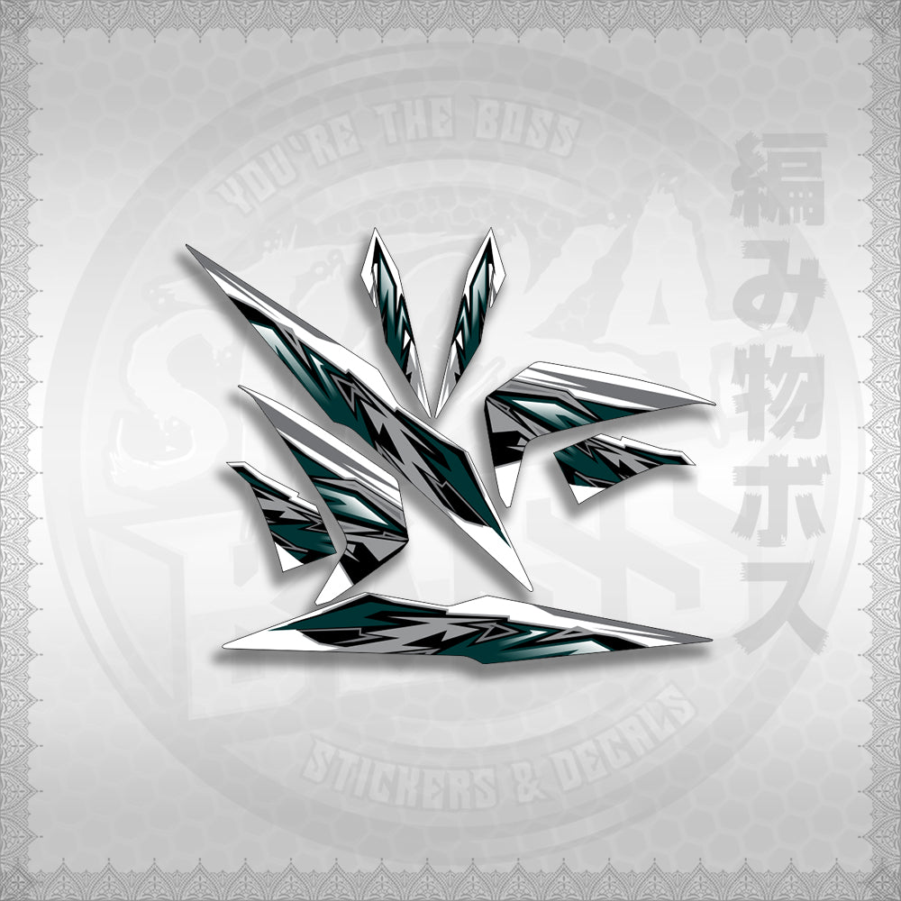 STICKER DECALS for BEAT 110 V2 (BV2INMAFOWHSTMODE) By STICKABOSS (SOFIE LAMINATED WATERPROOF)