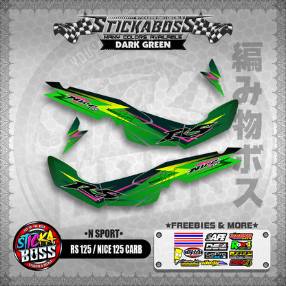 RS 125 NICE / 125 CARB STICKER DECALS ( N SPORT )【WITH FREEBIES】