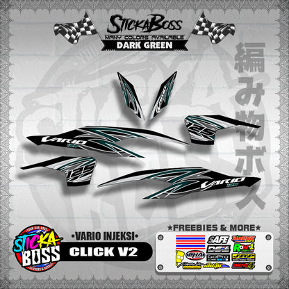 CLICK V2 DECALS ( VARIO INJEKSI )【WITH FREEBIES】