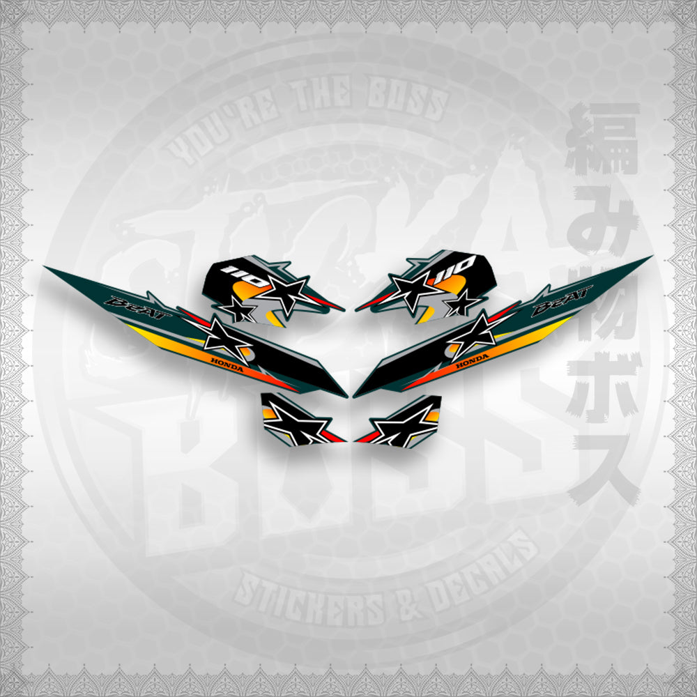 BEAT Fi V2 INDO CONCEPT ( TERBARU MOTIF ) STICKER DECALS By STICKABOSS