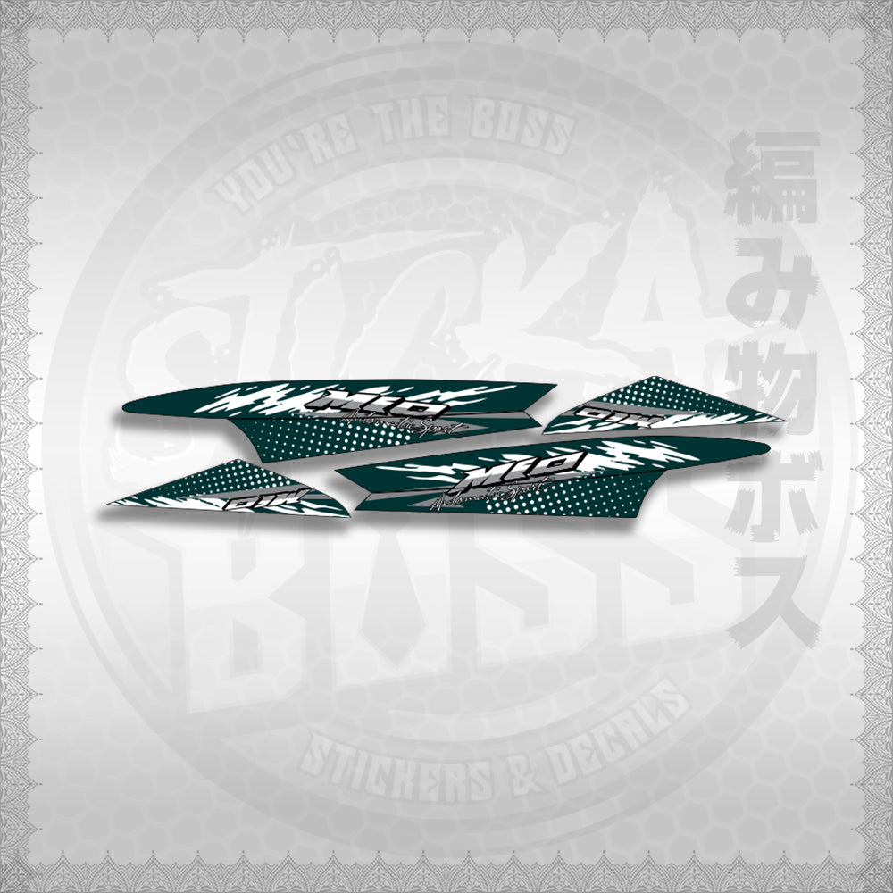 STICKER DECALS for MIO SPORTY / SMILE (MSPSSIMOCO) By STICKABOSS (SOFIE LAMINATED WATERPROOF)