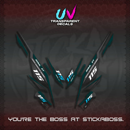【PREMIUM UV PRINT】TRANSPARENT MIO SOUL I 115 GT INDO DECALS(0002 DESIGN)STICKER DECALS By STICKABOSS