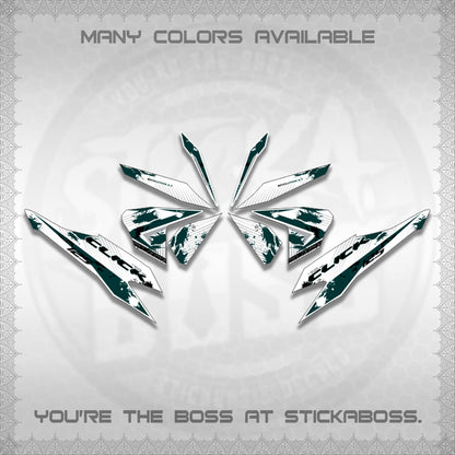 CLICK V2 MALAY FOR WHITE DECALS (HITAM STRIPING 03 MOTIF)STICKER DECALS By STICKABOSS