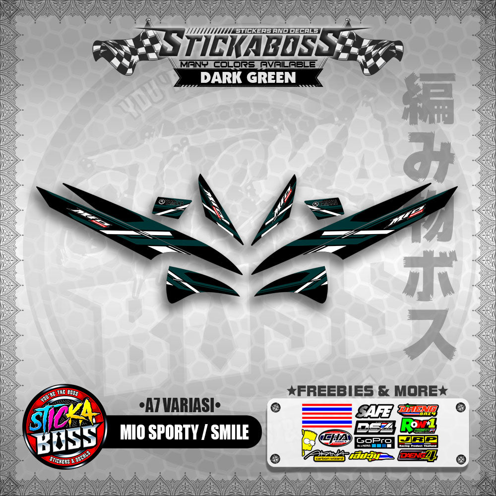 MIO SPORTY / SMILE INDO STICKER DECALS ( A7 VARIASI ) 【WITH FREEBIES】