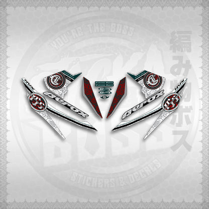 STICKER DECALS for AEROX V1 (AV1EXSPNV) By STICKABOSS (SOFIE LAMINATED WATERPROOF)