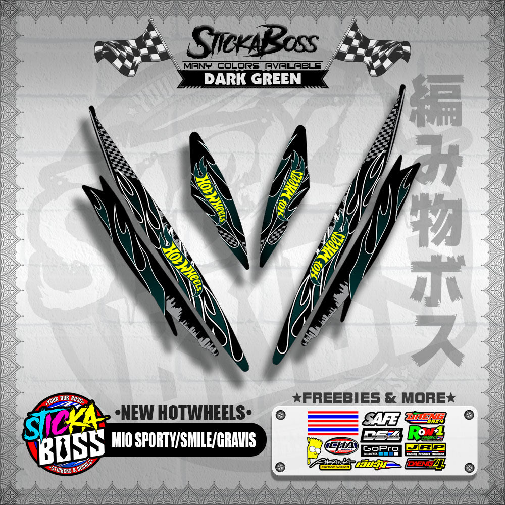 MIO SPORTY / SMILE / GRAVIS DECALS ( NEW HOTWHEELS )