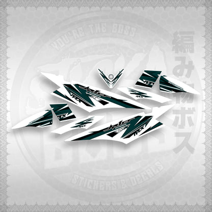 STICKER DECALS for MIO SOUL I (MSISTCAFOWH) By STICKABOSS (SOFIE LAMINATED)