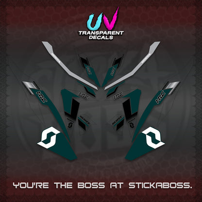 CLICK V2 UV TRANSPARENT DECALS (SCOTTxHRC DESIGN)STICKER KITS By STICKABOSS