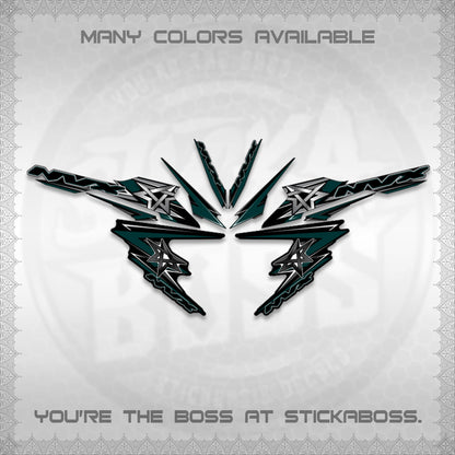 AEROX V3 INDO DECALS (ALPHA TURBO 0002)STICKER DECALS By STICKABOSS