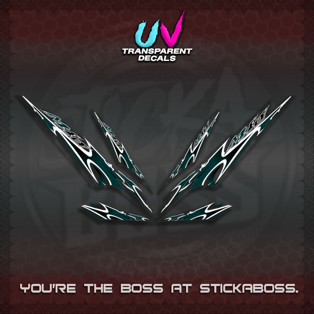 MIO 1 INDO UV TRANSPARENT (STRIPING A46 DESIGN)STICKER DECALS By STICKABOSS
