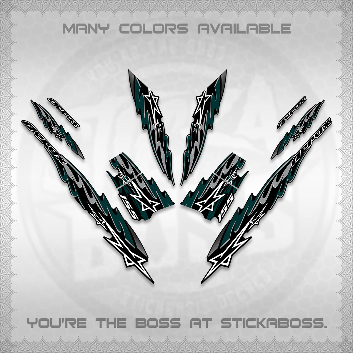 AEROX V2 INDO DECALS (2026 STAR 0001 MOTIF) STICKER KITS By STICKABOSS