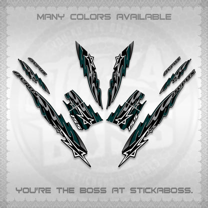 AEROX V2 INDO DECALS (2026 STAR 0001 MOTIF) STICKER KITS By STICKABOSS
