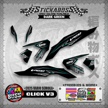CLICK V3 INDO STICKER DECALS ( 2025 VARIO SEMOGA  )【WITH FREEBIES】