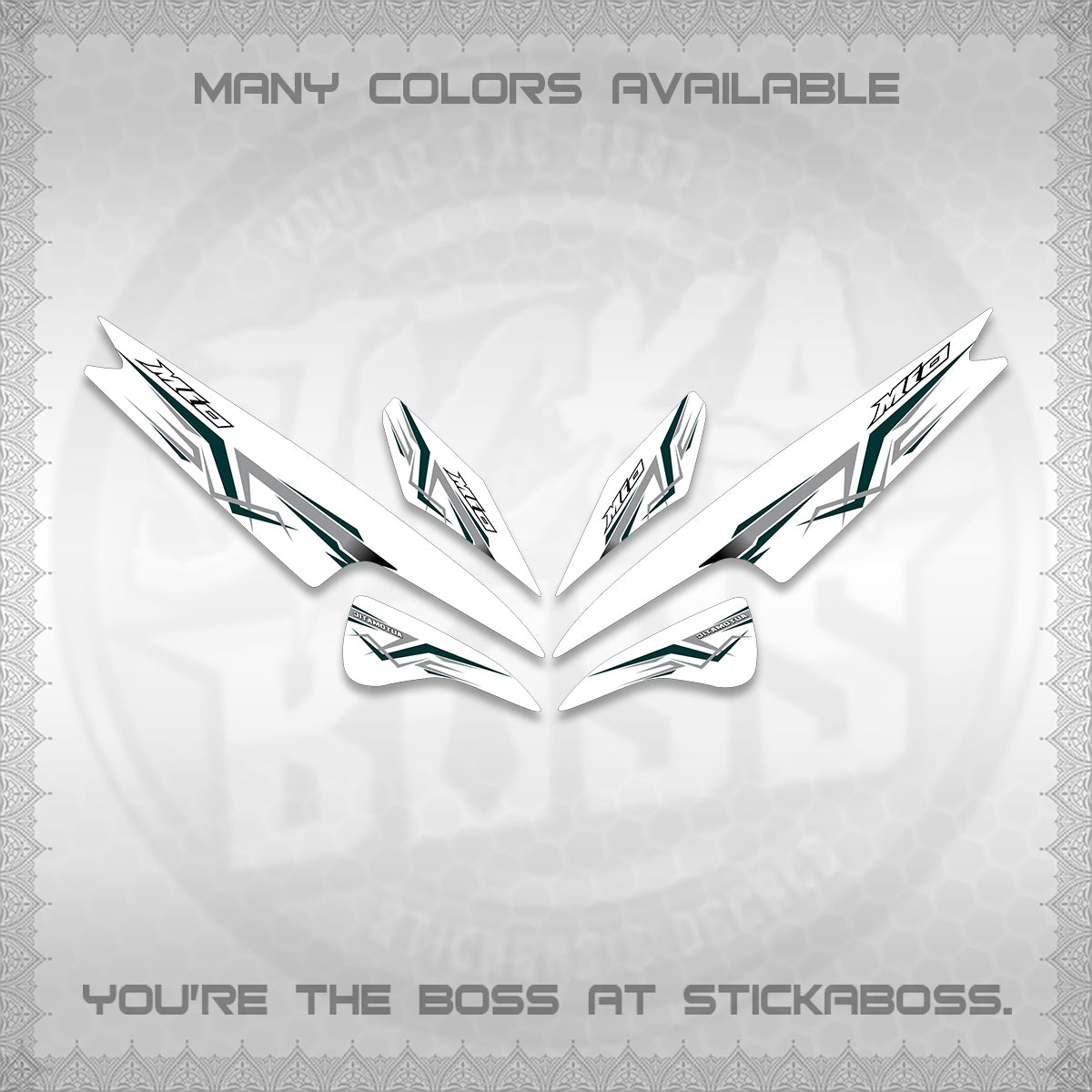 MIO SPORTY  SMILE INDO DECALS FOR WHITE (A24 VARIASI) STICKER DECALS BY STICKABOSS