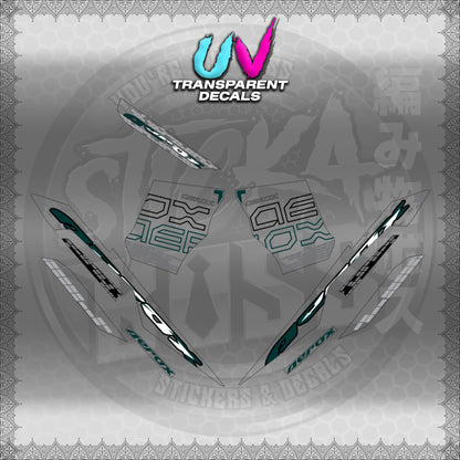 【PREMIUM UV PRINT】TRANSPARENT AEROX V3 ALPHA TURBO INDO (AV3NVBLDE)【WITH FREEBIES】