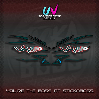 CLICK V2 INDO/MALAY UV TRANSPARENT VARIO DECALS (GRAFITY VARIO MOTIF)STICKER DECALS By STICKABOSS