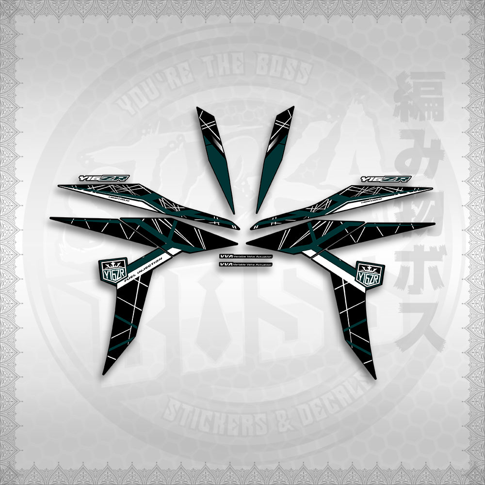 STICKER DECALS for SNIPER 155 MALAYSIAN (S155MICIY16) By STICKABOSS (SOFIE LAMINATED WATERPROOF)