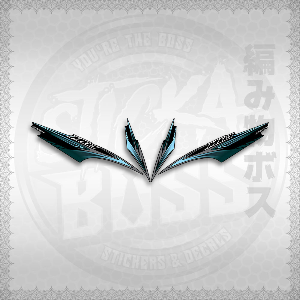 STICKER DECALS for MIO SPORTY / SMILE INDO (MSPMOA4) By STICKABOSS (SOFIE LAMINATED WATERPROOF)