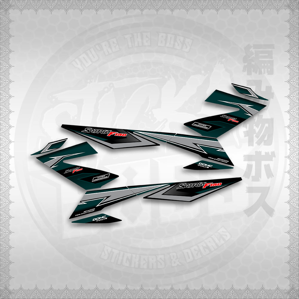 STICKER DECALS for RAIDER 150 FI THAI (RFIGRCUST03) By STICKABOSS (SOFIE LAMINATED WATERPROOF)