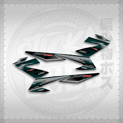 STICKER DECALS for RAIDER 150 FI THAI (RFIGRCUST03) By STICKABOSS (SOFIE LAMINATED WATERPROOF)