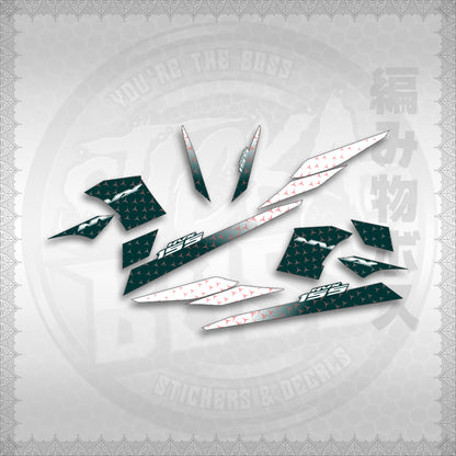 STICKER DECALS for AEROX 155 V2 INDO-MALAYSIAN (AV2SHME) By STICKABOSS (SOFIE LAMINATED WATER