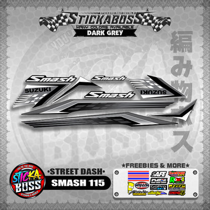 SMASH 115 STICKER DECALS ( STREET DASH )【WITH FREEBIES】