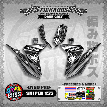 SNIPER 155 STICKER DECALS ( DYNO PRO )【WITH FREEBIES】