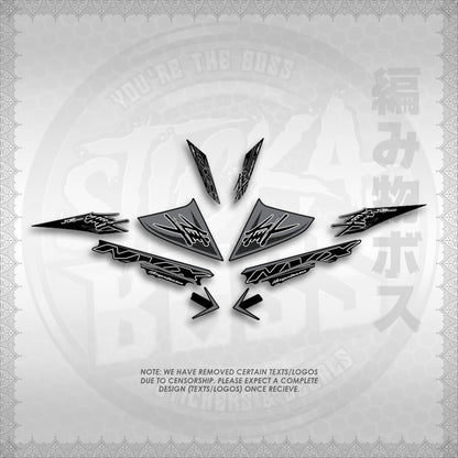 STICKER DECALS for AEROX V3 ALPHA TURBO (AV3HAHO) By STICKABOSS (SOFIE LAMINATED WATERPROOF)
