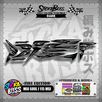 MIO SOUL I 115 MSI DECALS ( FIRE EDITION )【WITH FREEBIES】