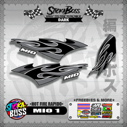 MIO 1 DECALS ( HOT FIRE RAPIDO )【WITH FREEBIES】