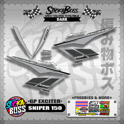 SNIPER 150 STOCK DECALS ( GP EXCITER )【WITH FREEBIES】