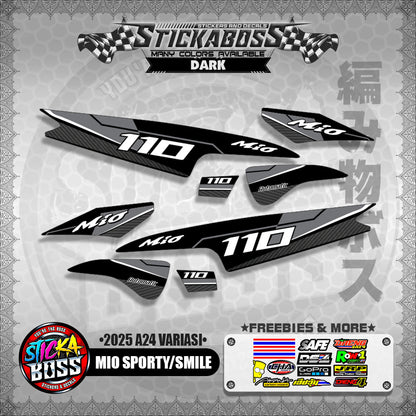 MIO SPORTY/SMILE INDO STICKER DECALS ( 2025 A24 VARIASI )【WITH FREEBIES】