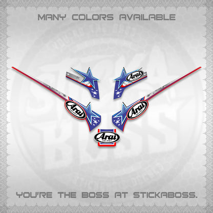 GIORNO 125 THAI DECALS (2026 ARAI S001) STICKER DECALS BY STICKABOSS