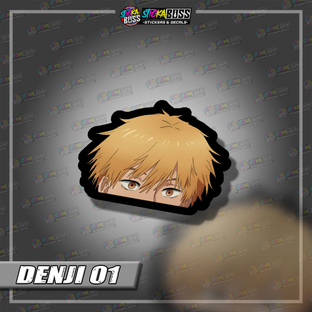 CHAINSAW MAN | ANIME PEEKER STICKER【VINYL PRINTED】( LAMINATED / WATERPROOF )