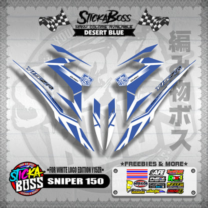 SNIPER 150 DECALS ( WHITE EDITION Y15ZR )【WITH FREEBIES】