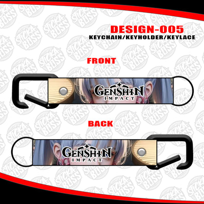 GENSHIN IMPACT KEYCHAIN / KEYHOLDER / KEYLACE (SOLD PER PIECE)【Stickaboss】