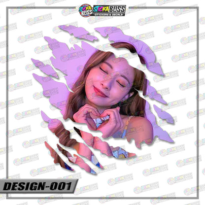 TWICE | SCRATCH STICKER【VINYL PRINTED】( LAMINATED / WATERPROOF )【Stickaboss】