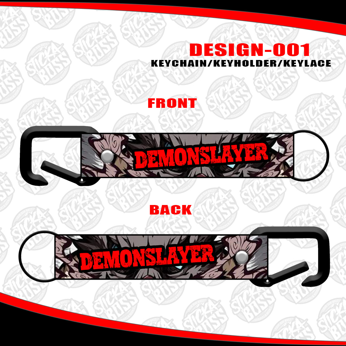 DEMONSLAYER KEYCHAIN / KEYHOLDER / KEYLACE (SOLD PER PIECE)【Stickaboss】