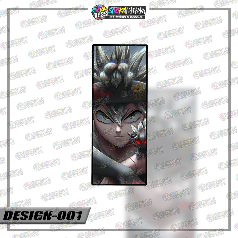 BLACK CLOVER | RECTANGLE SIZE  VINYL STICKER 【VINYL PRINTED】( LAMINATED / WATERPROOF )