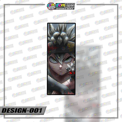 BLACK CLOVER | RECTANGLE SIZE  VINYL STICKER 【VINYL PRINTED】( LAMINATED / WATERPROOF )