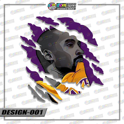NBA PLAYERS | ANIME SCRATCH STICKER【VINYL PRINTED】( LAMINATED / WATERPROOF )【Stickaboss】