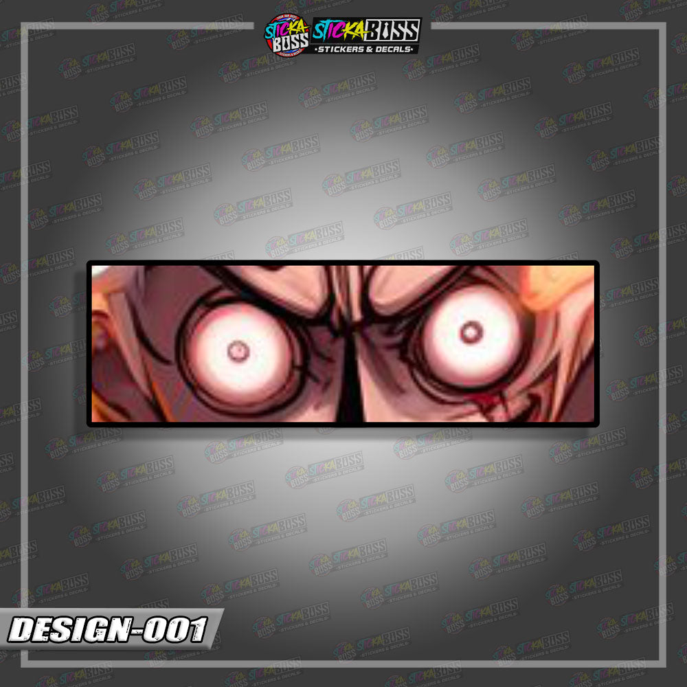 ONE PIECE PART 1 | ANIME  EYE SLAP STICKER【VINYL PRINTED】( LAMINATED / WATERPROOF )
