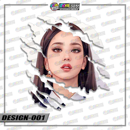 BLACKPINK PART 2 | ANIME SCRATCH STICKER【VINYL PRINTED】( LAMINATED / WATERPROOF )【Stickaboss】